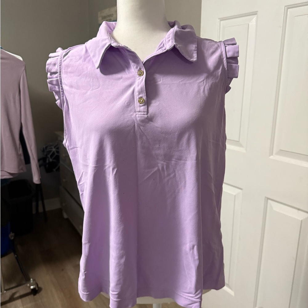 Lily Pulitzer luxletic Sleeveless Polo Top